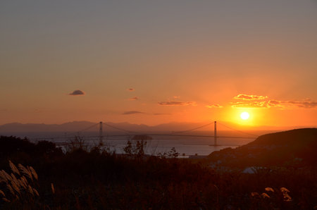 八丁平展望台から見た夕景