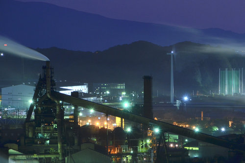 室蘭工場夜景（八丁平より）