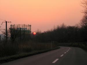 夕日