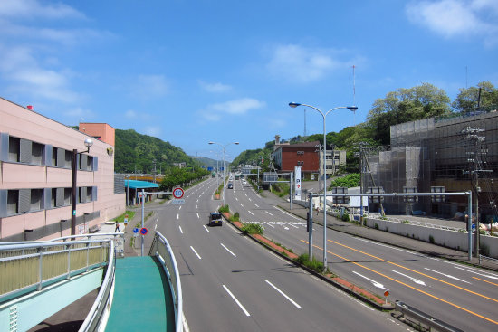 千歳歩道橋から見た景色