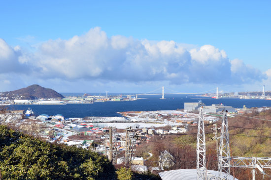 御崎変電所付近から見た風景