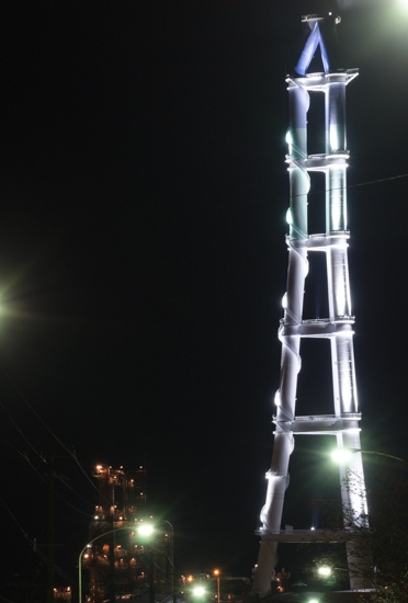 JX集合煙突 夜景バージョン