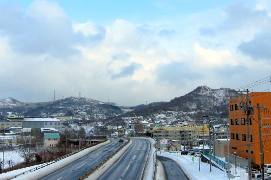 ぼこい歩道橋からの眺め 2015