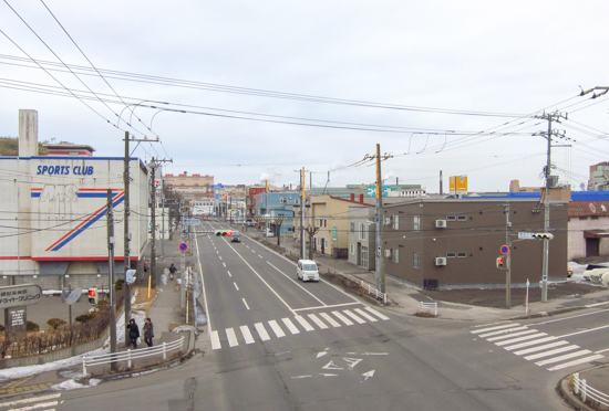 汐見歩道橋から見た景色