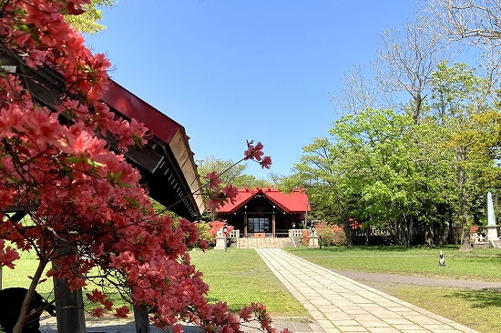御傘山神社のツツジ　2021